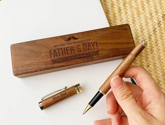 Wooden Pen and Case Set