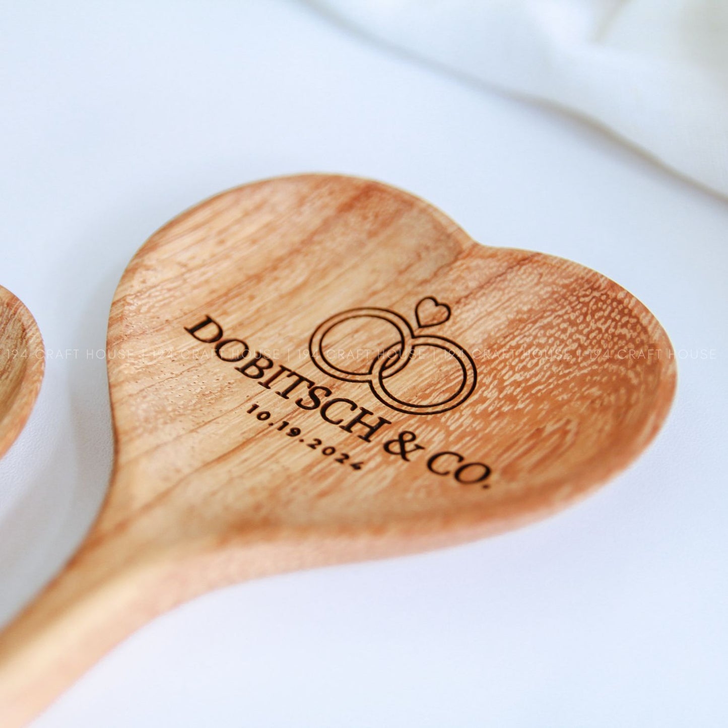 Engraved Wooden Heart Spoon Personalized Gift for Wedding, Gift For Couples, Wedding Favors For Guest In Bulk, Bridal Shower Favors
