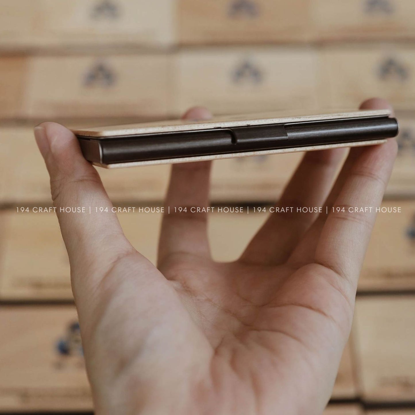 Personalized Wooden Business Card Holder With Name