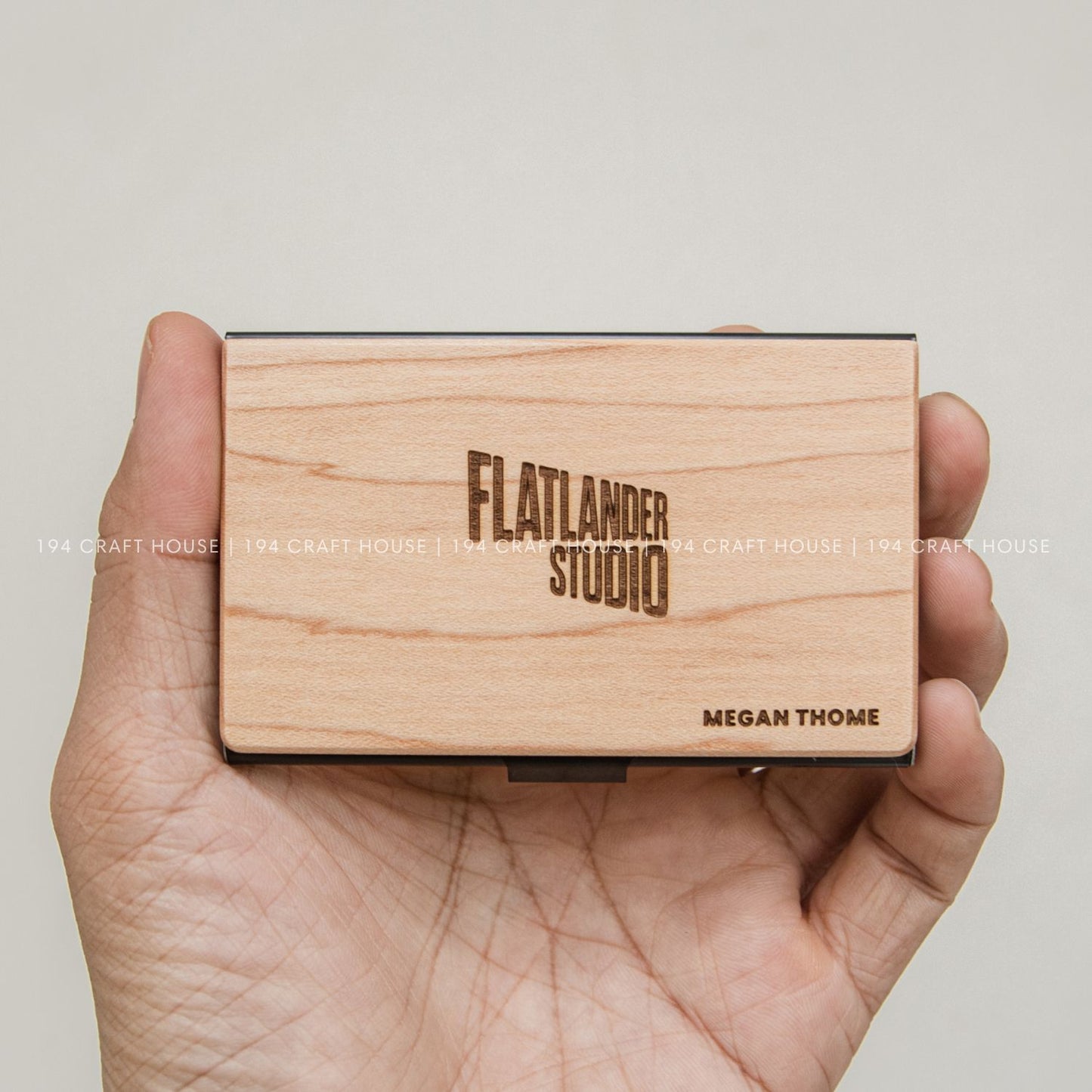 Maple Business Card Case