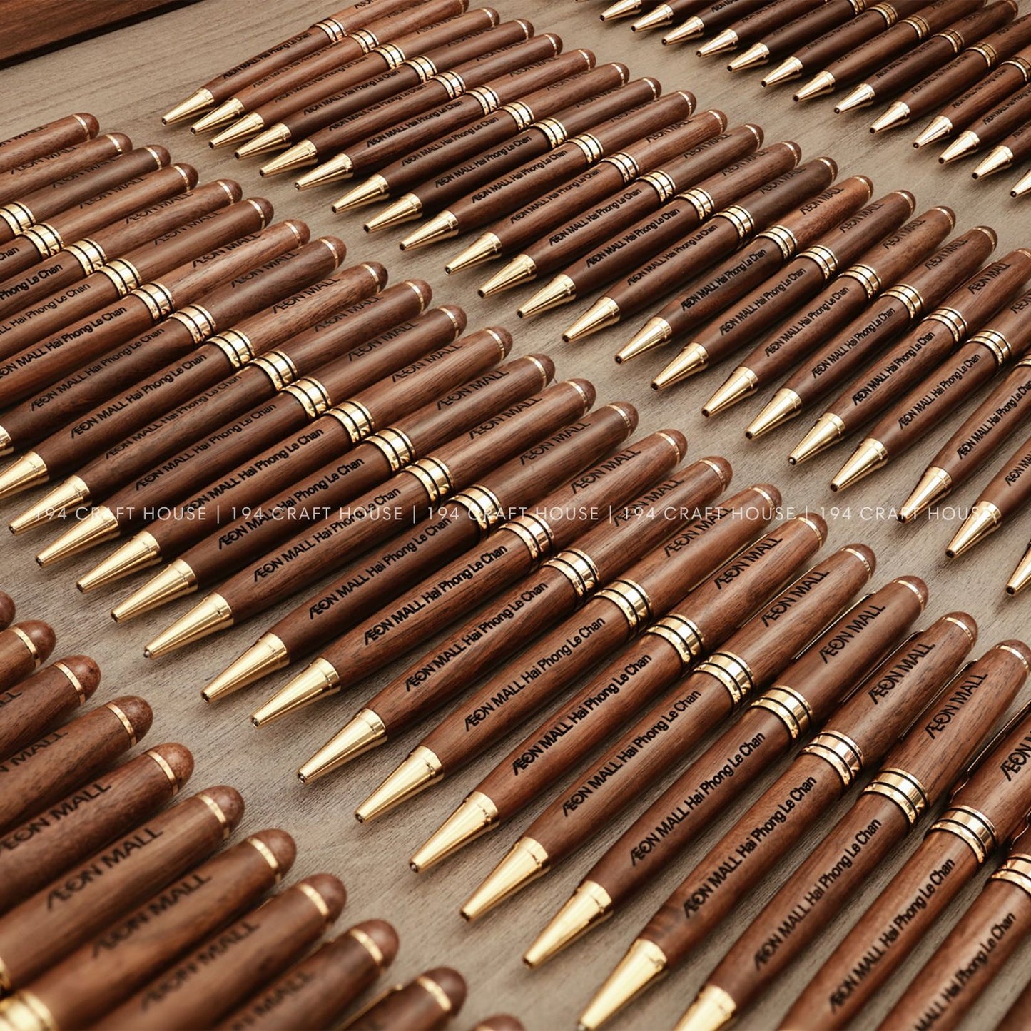 Walnut Ballpoint Pen Engraved Logo