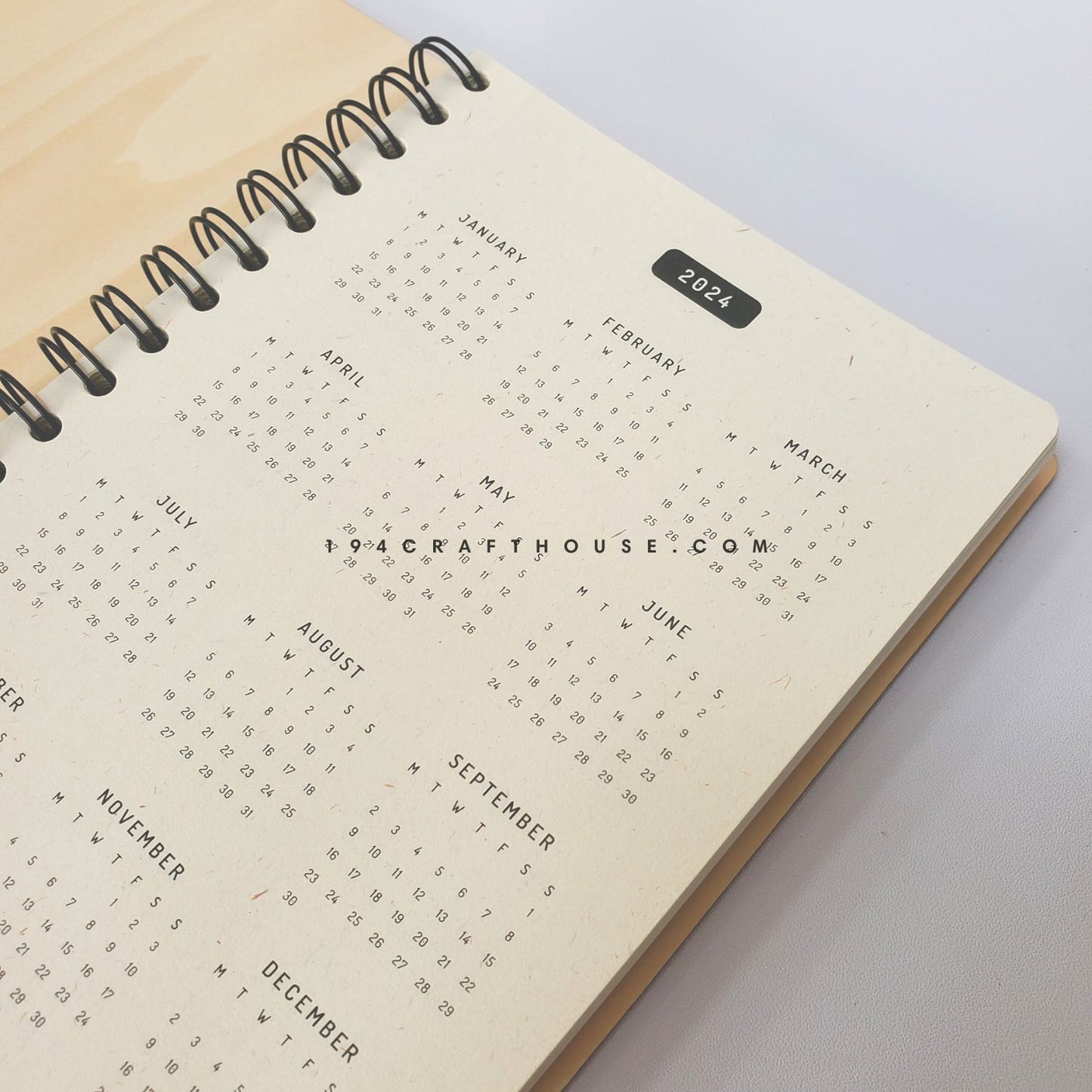 Personalized Maple Wooden Spiral Notebook Journal