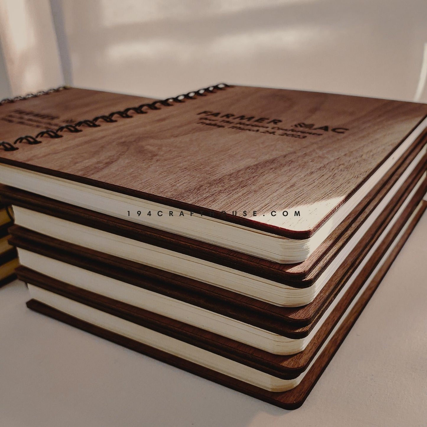 New Chapter Engraved Wooden Notebook A5 Size