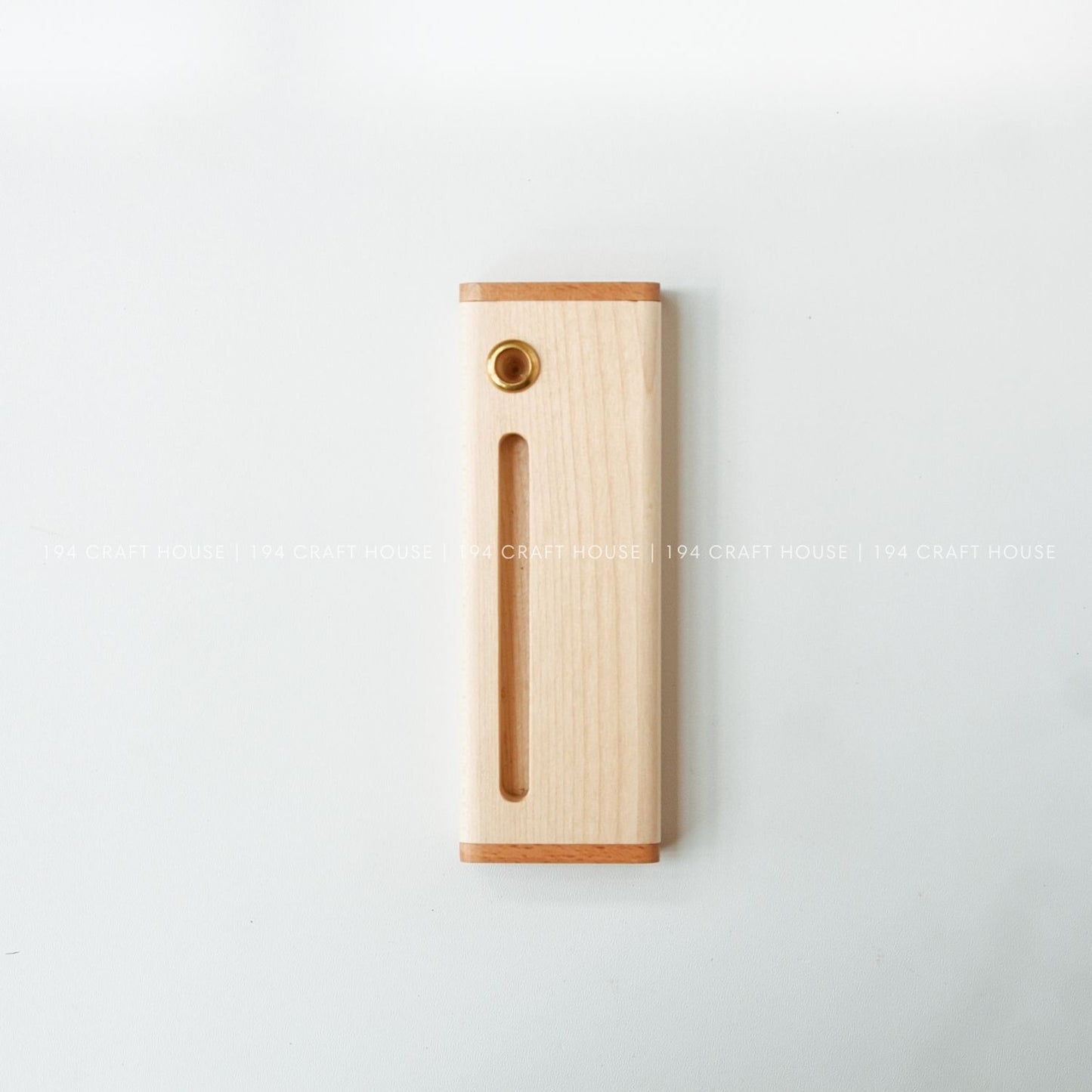Maple Business Card and Pen Holder Personalized Engraved Gift