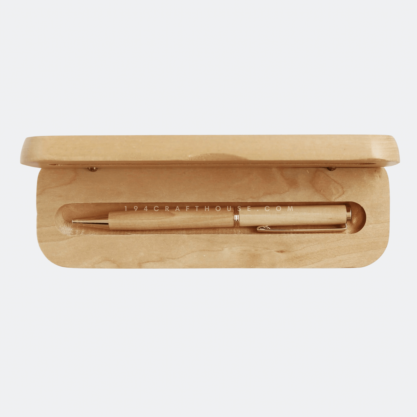 Personalized Maple Wooden Pen Box/ Pen Holder For Desk