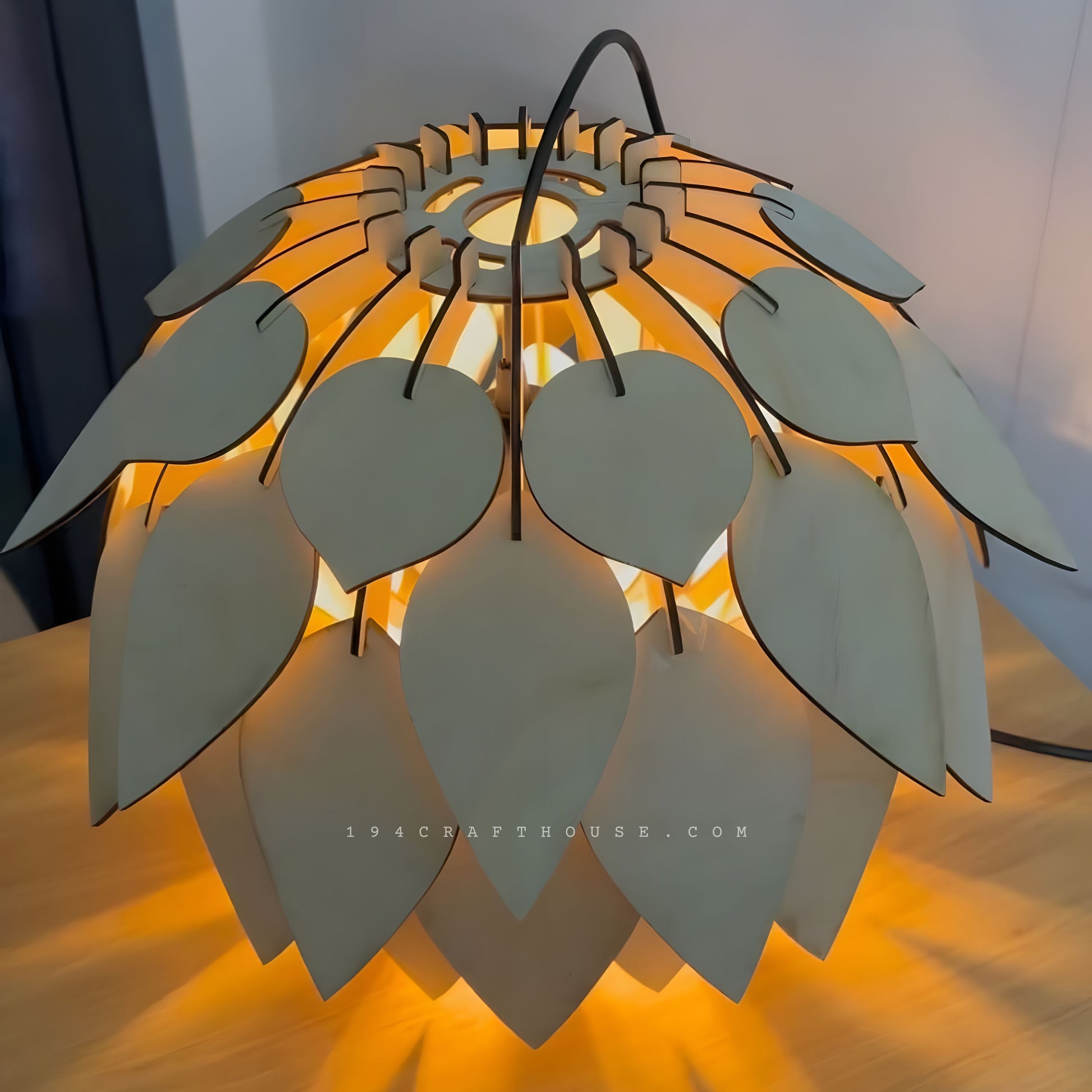 Wood Pendant Lighting Ceiling Lamp for Living Room