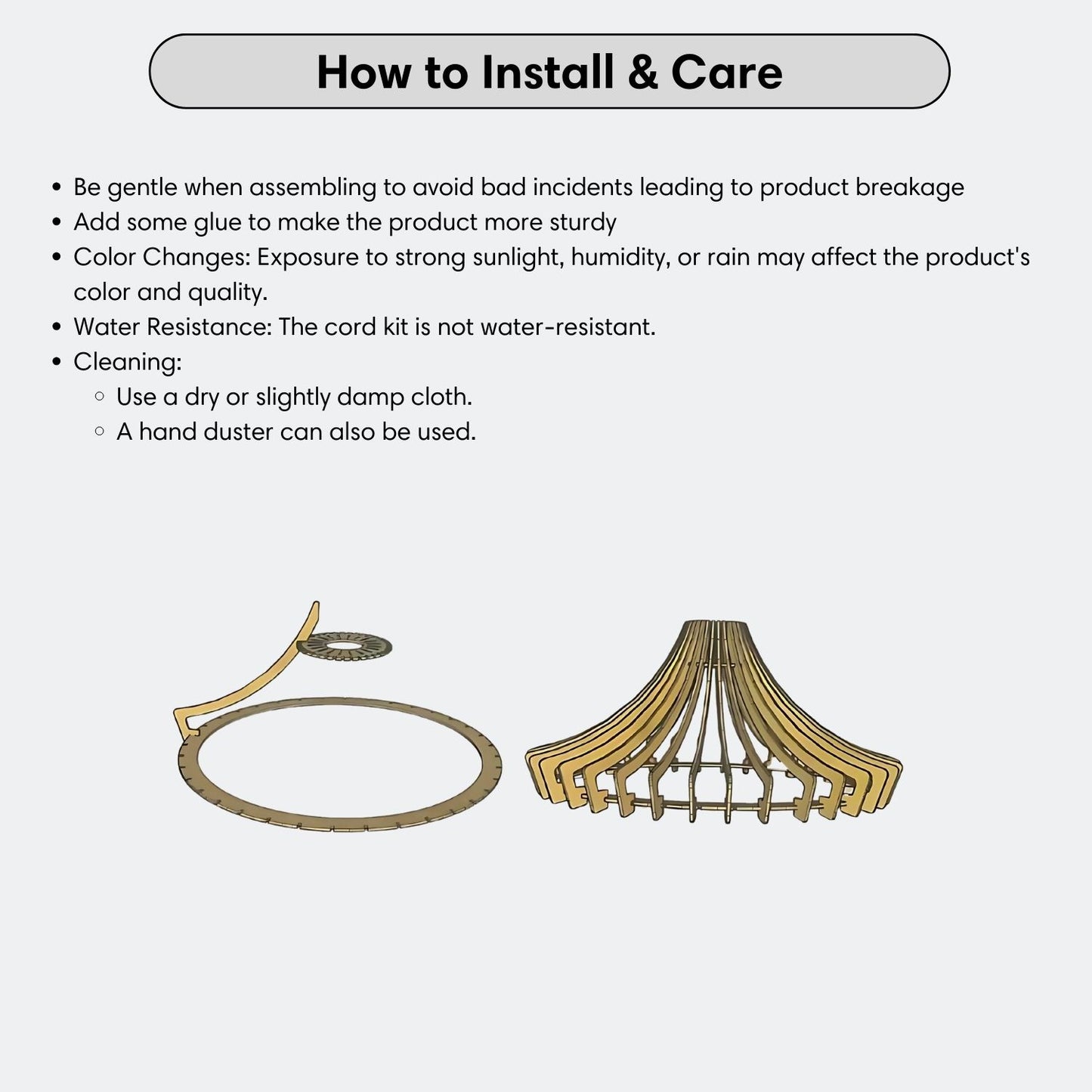 Bela Bird Nest Wood Pendant Light for Dining Room