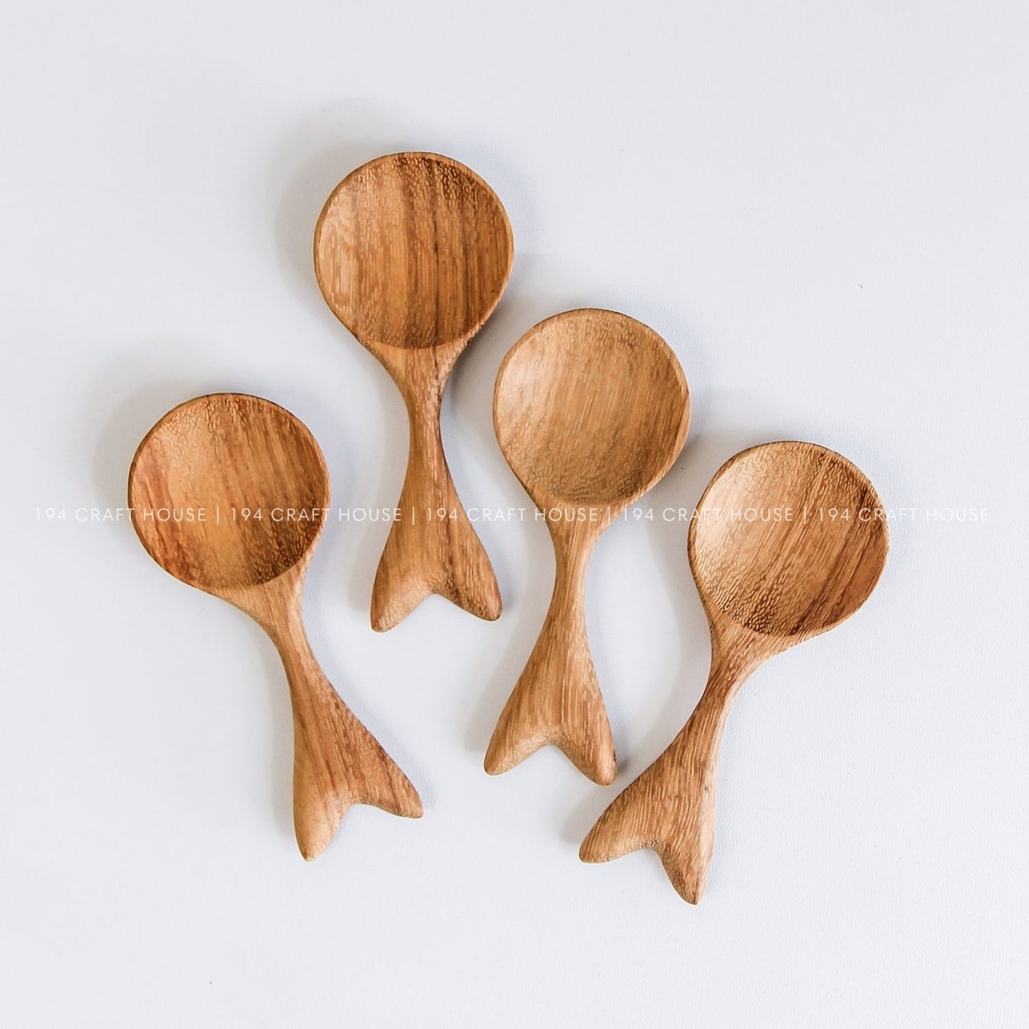 Handcrafted Small Wooden Fishtail Spoon for Spices, Coffee, Tea, Bath Salt, Measuring Spoon Scoops, Cooking Utensils Gadgets, Kitchen Decor & Personalized Gift