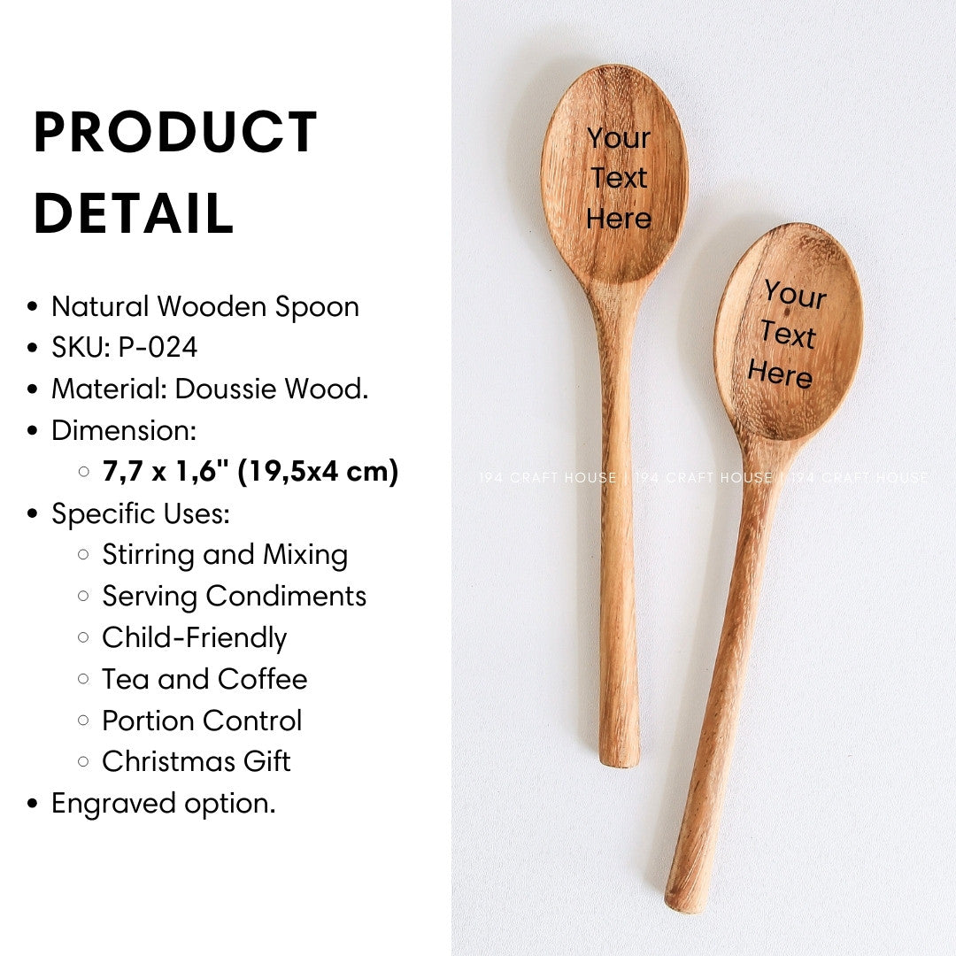 Customized Candy Merry Christmas Wooden Spoon