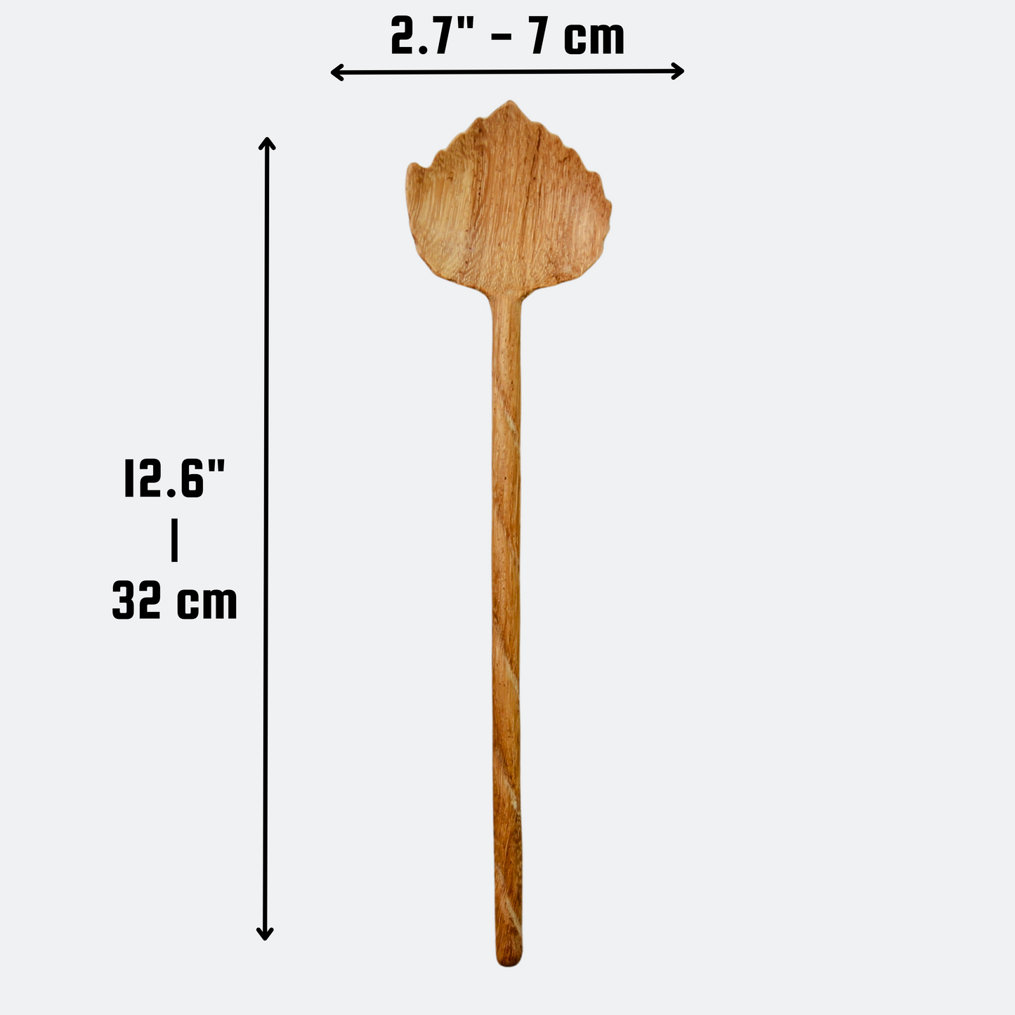 Handcarved Wooden Salad Servers Spoon - Kitchen Serving Utensils - Large Size