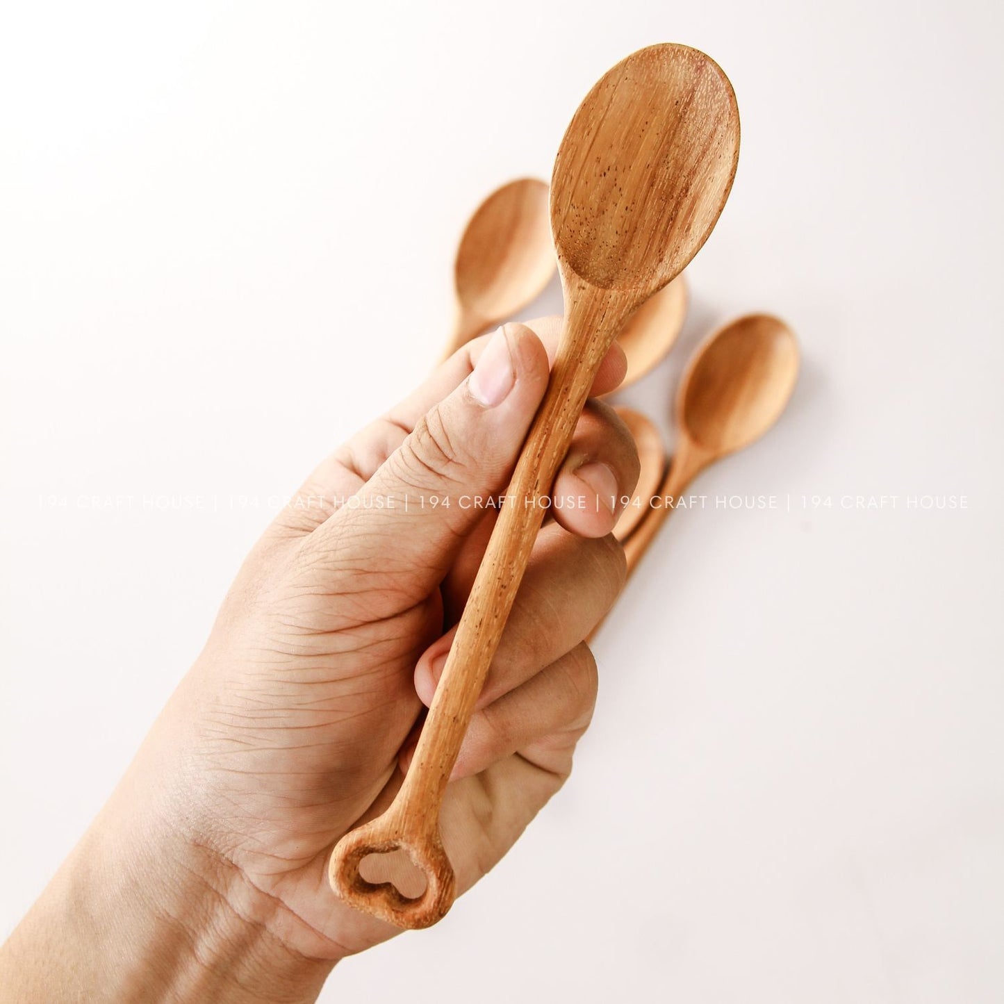 Wooden Spoon With Heart Handle