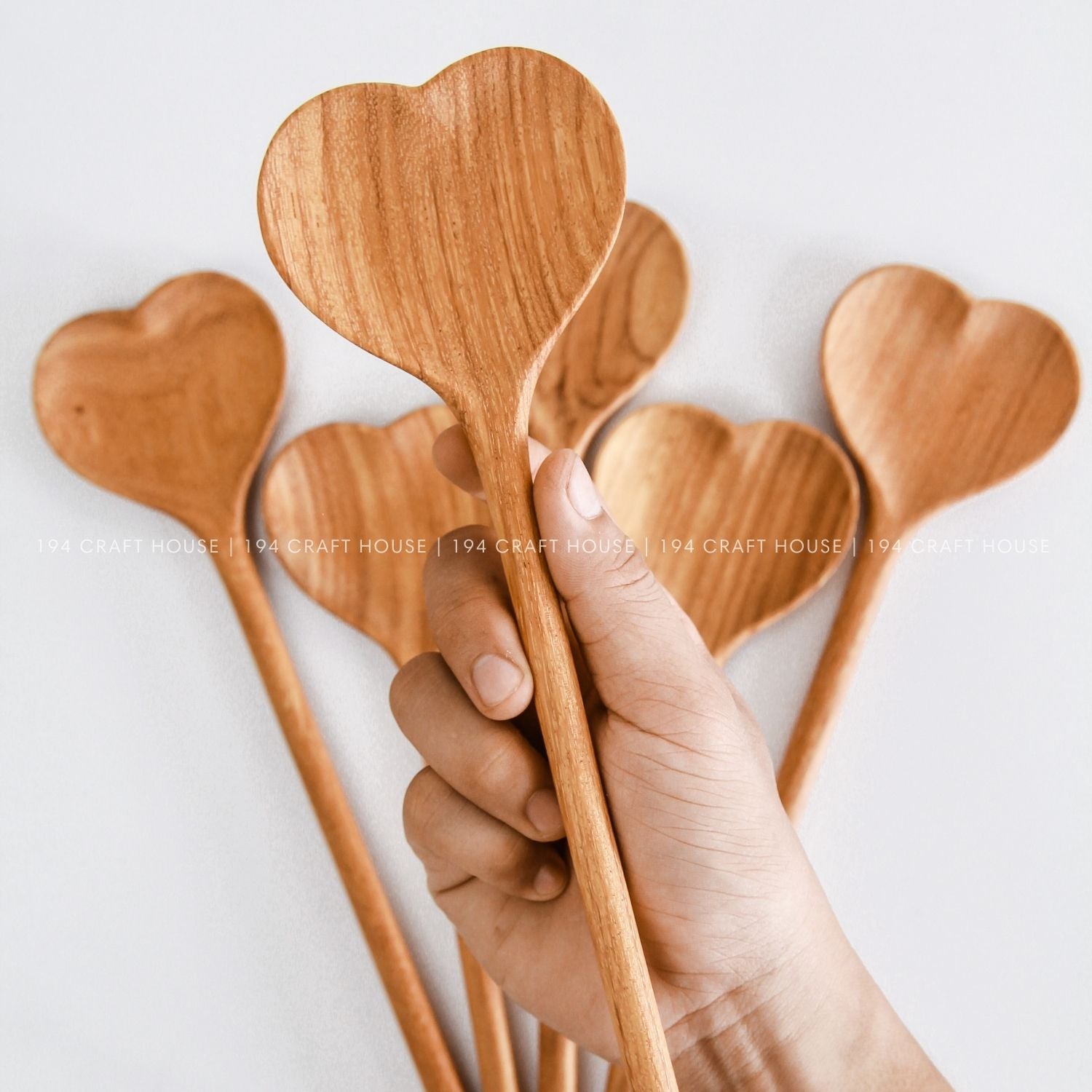 Handmade Wooden Heart Spoon