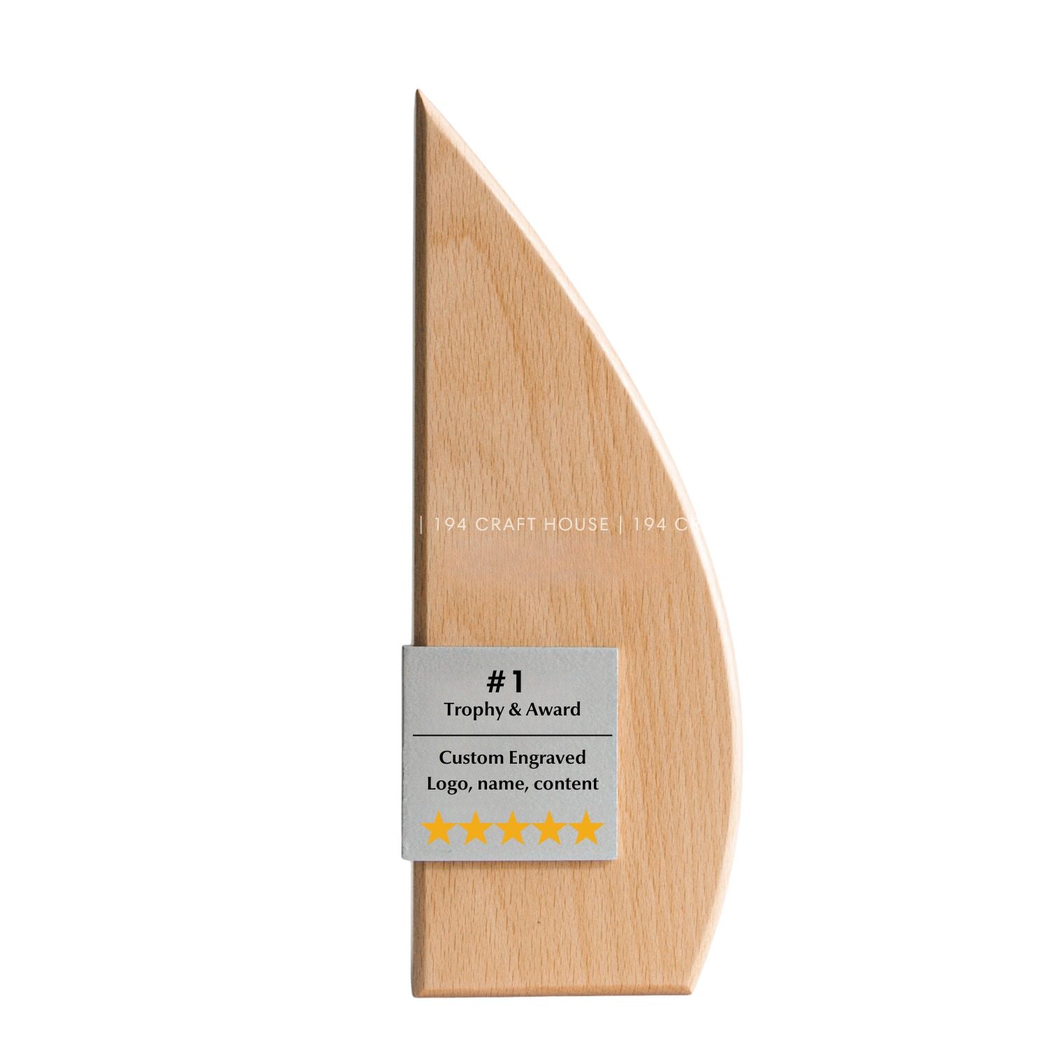 Custom Wooden Trophy and Award - Personalized Corporate Gift