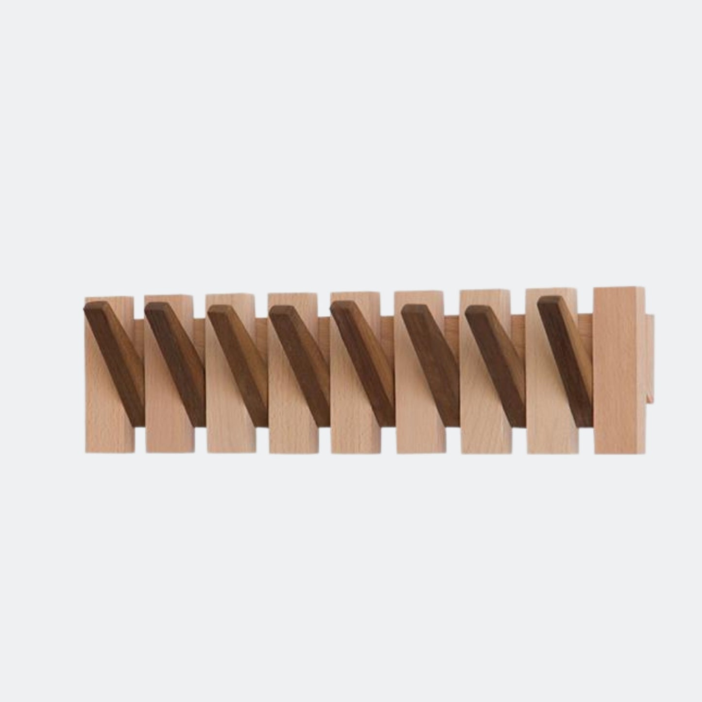Piano Wooden Wall Hanger Foldable Clothes 8 Hooks | Home & Living Decor