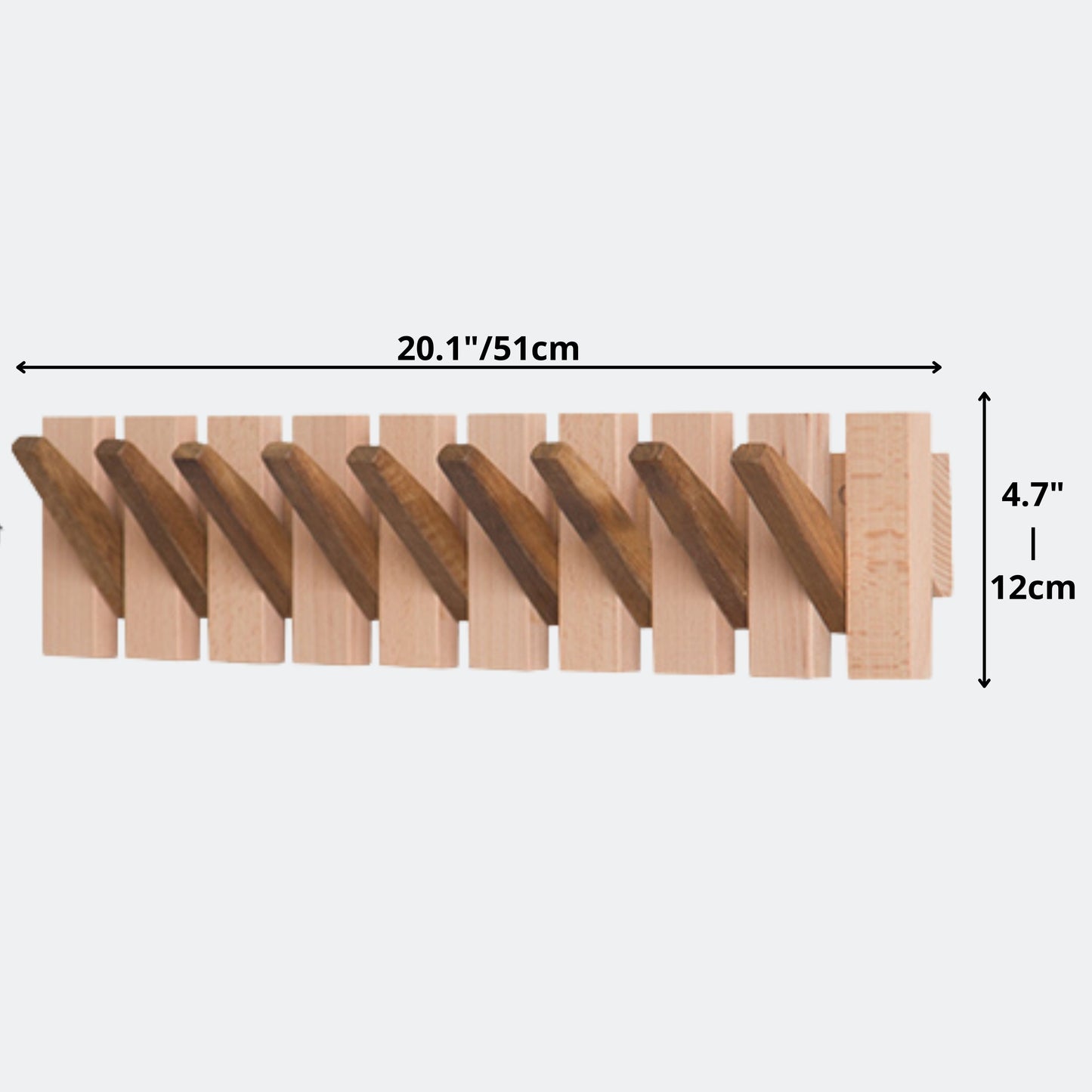 9 Hooks Coat Hanger Wall Mounted | Home & Living Decor