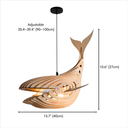 Small Whale Light Fixture