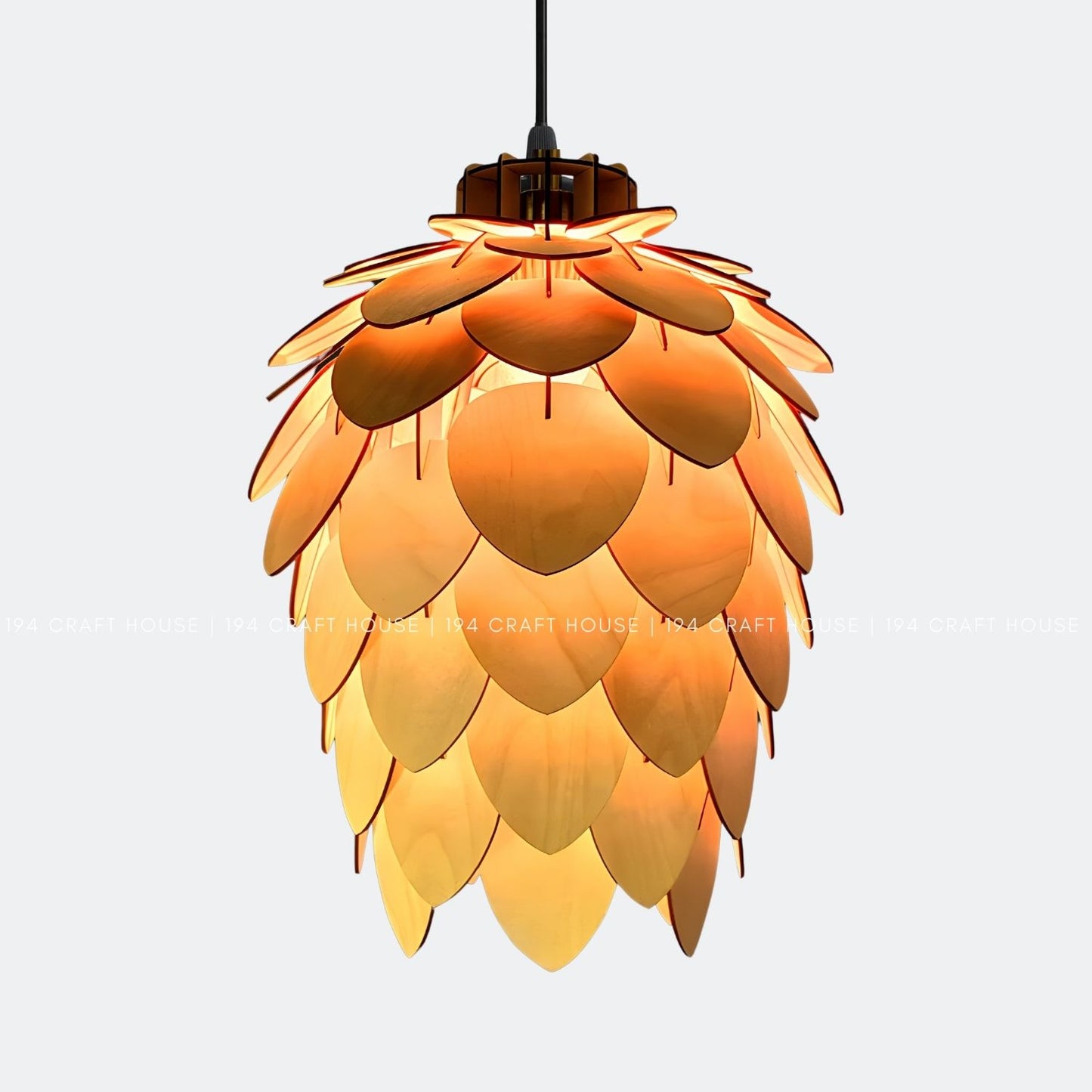 Pine-Cone-Wooden-Pendant-Light