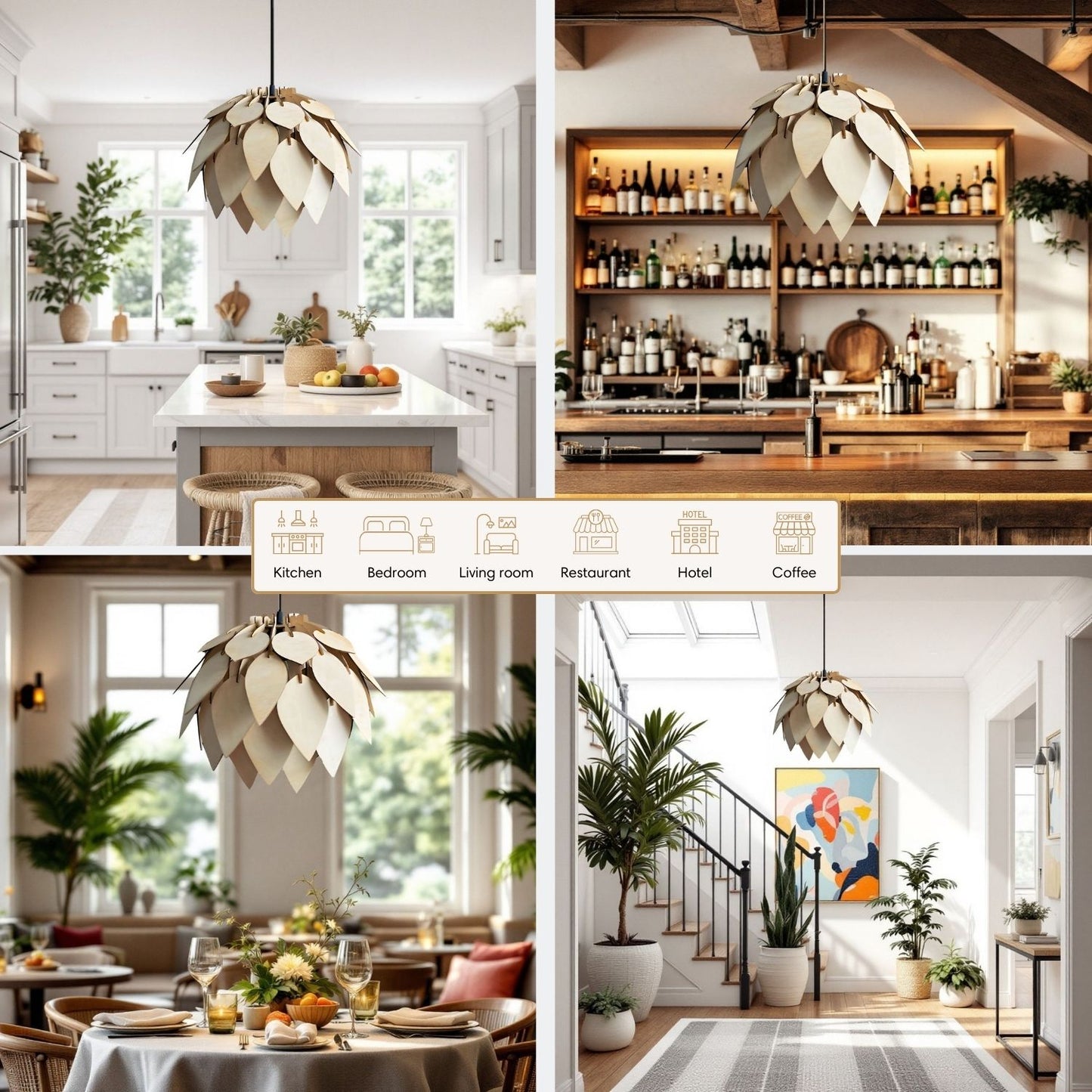 Water-Lily-Wooden-Pendant-Light-Home-Spaces