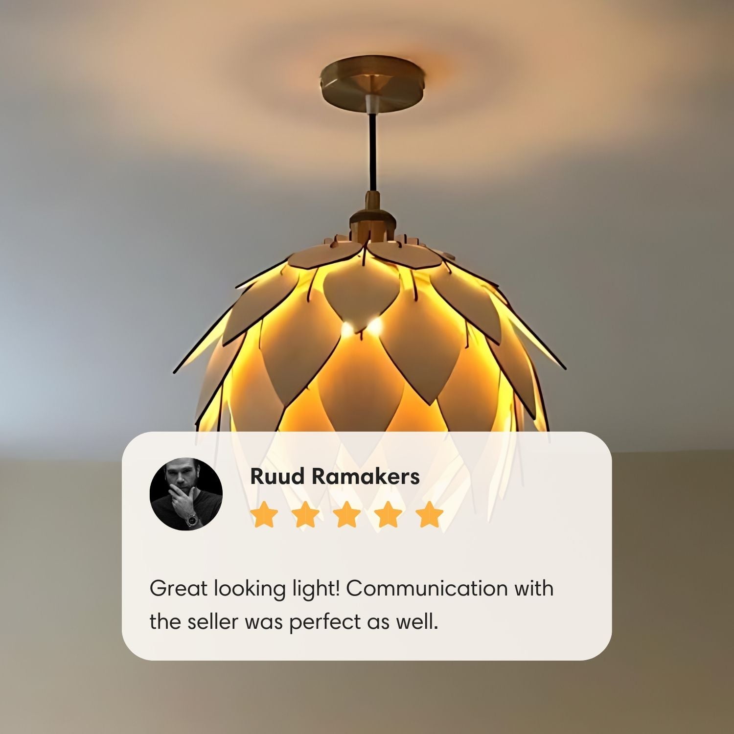 Water-Lily-Wooden-Pendant-Light-Review