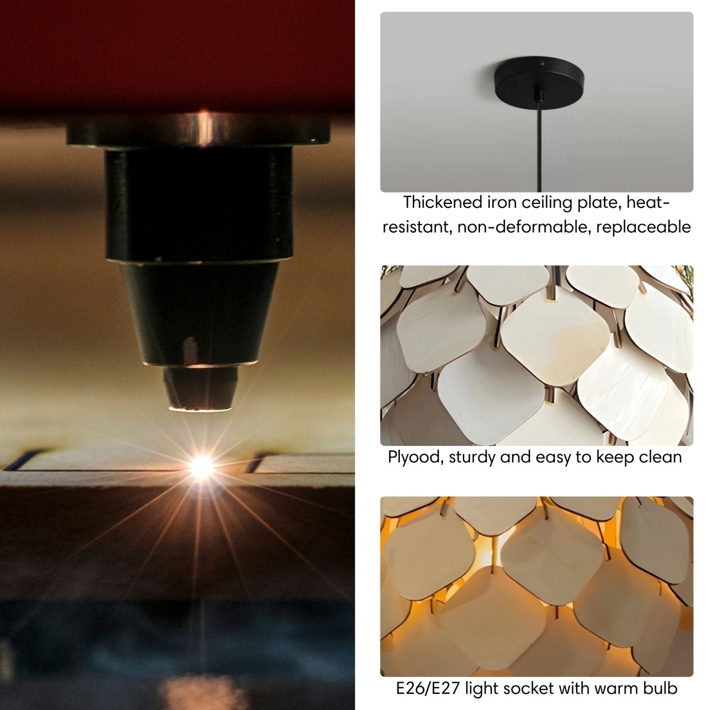 Wooden-Pendant-Light-Round-Pine-Cone-Detail