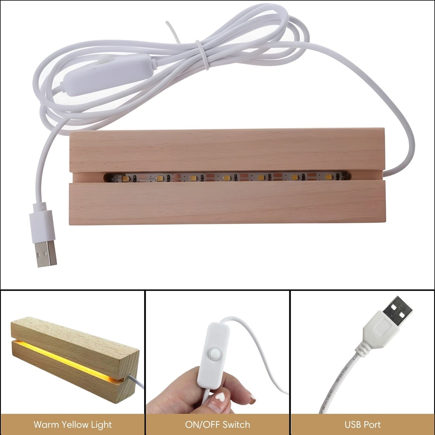 Custom Baby Acrylic Night Light Nursery Lamp