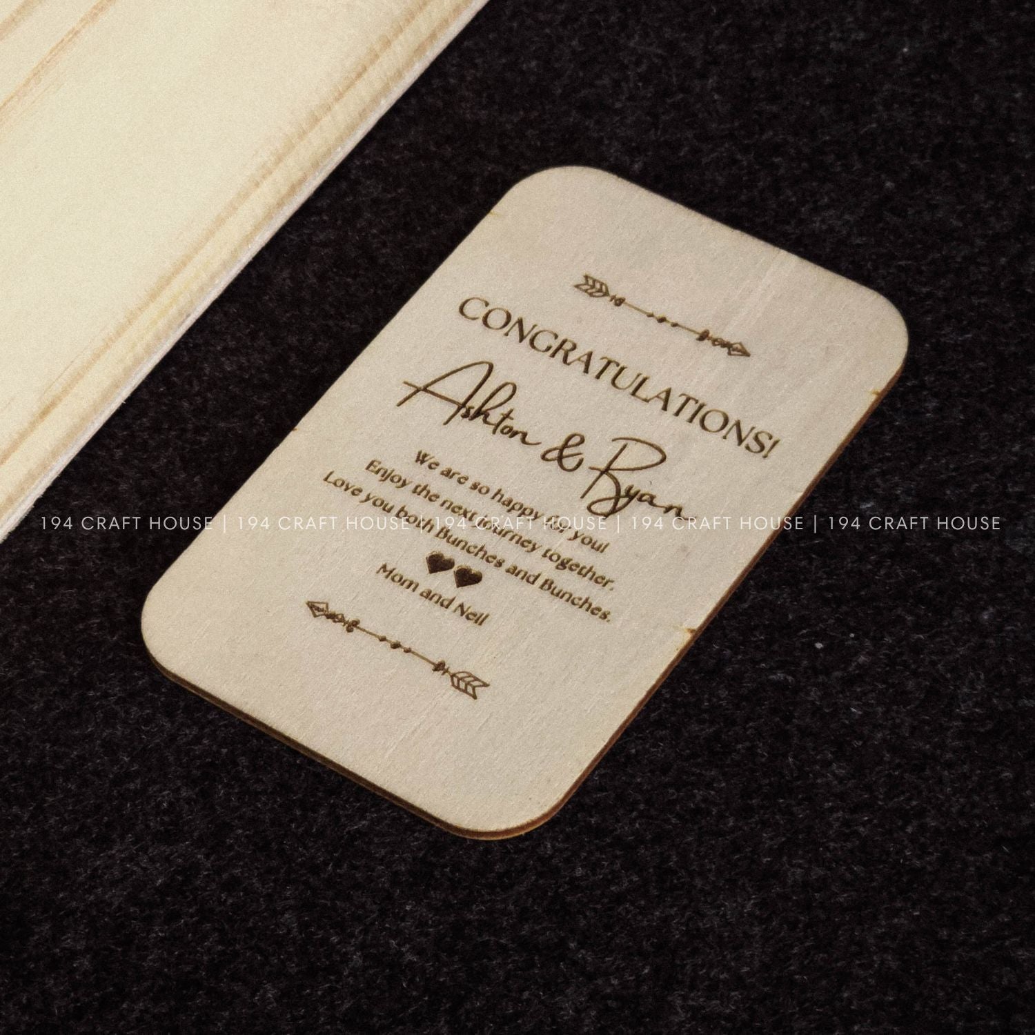 Personalized Wooden Gift Card