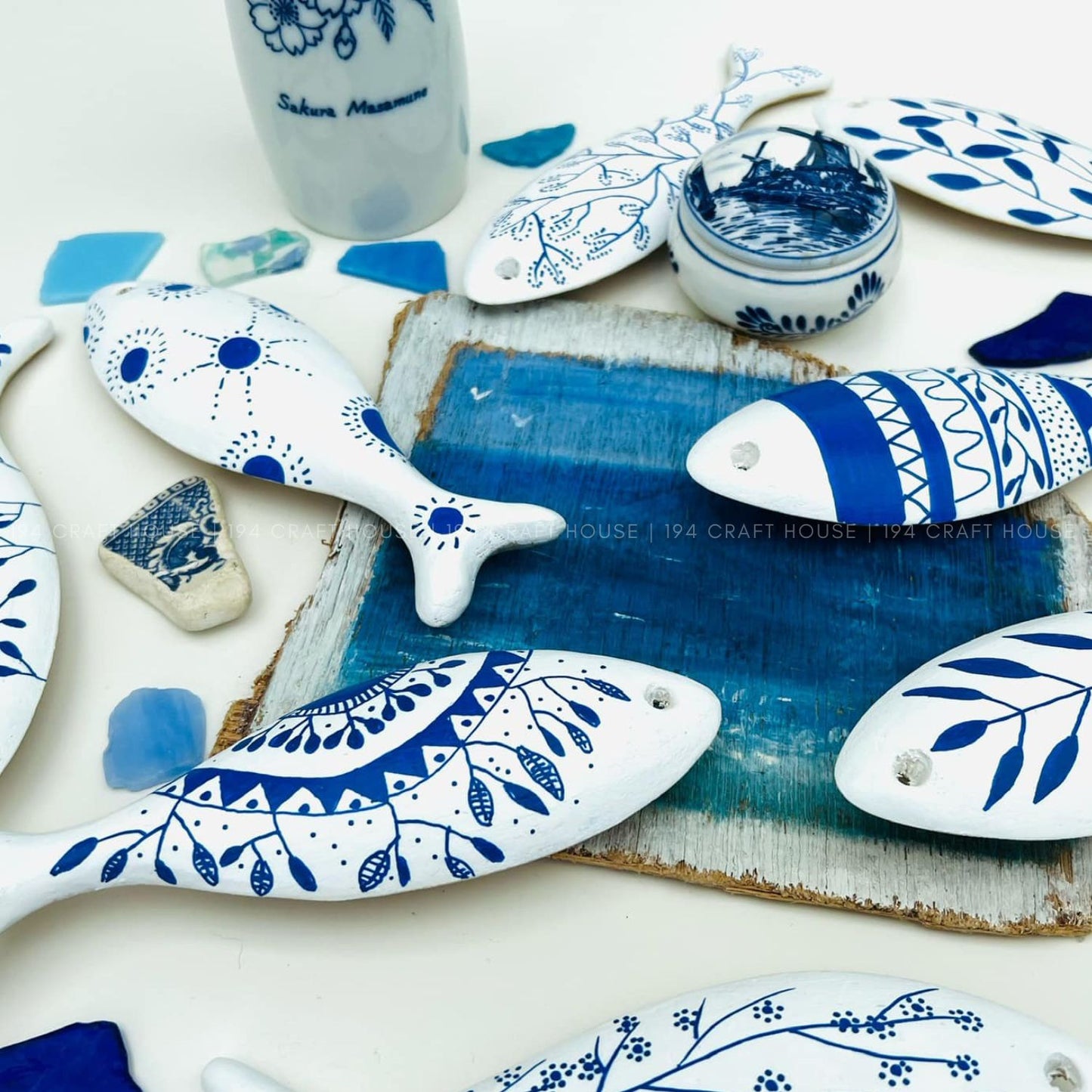 3D Unfinished Wooden Fish For Wall Hanging Decor, Blank Fish Cutout For DIY Craft Projects, 3D Wood Fish Toy For Hand Painted Creative Kid Art Gift