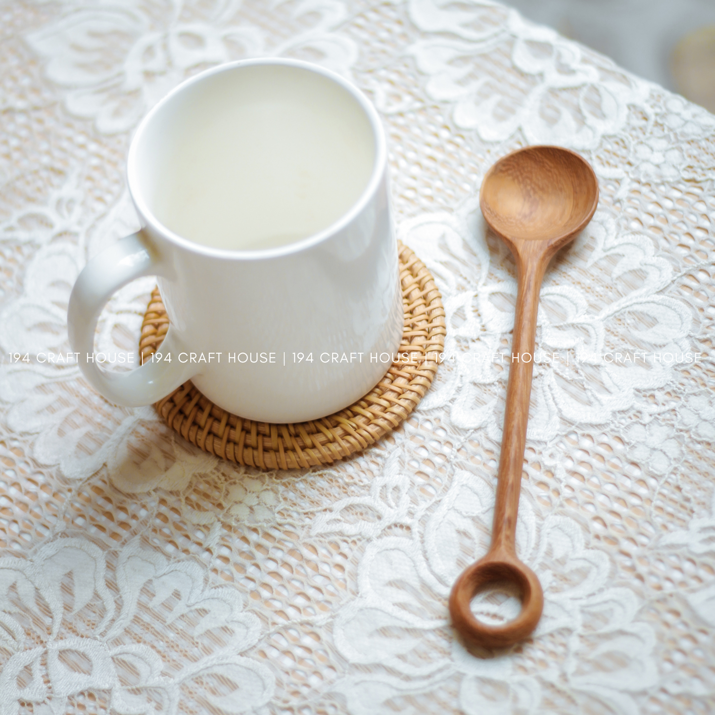 Handcrafted Design Wooden Spoon - Kitchen Cooking Utensils