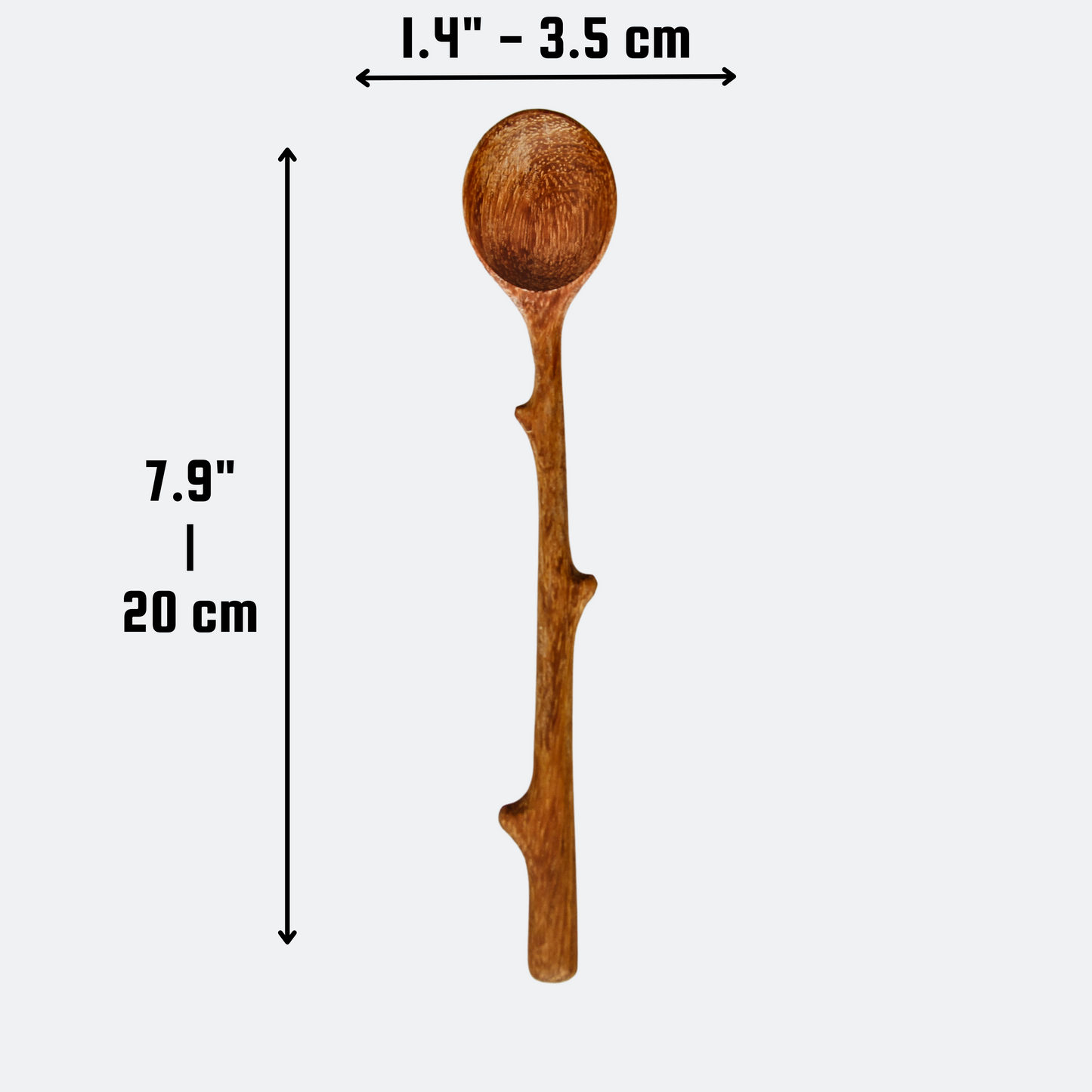 Handcrafted Branch Handle Wooden Serving Spoon