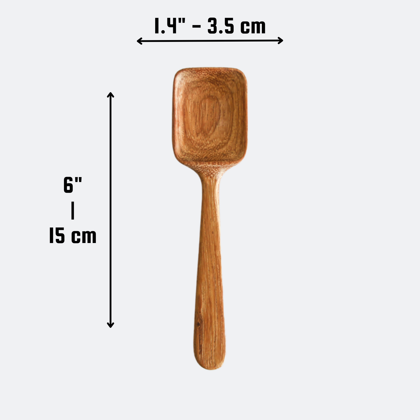 Hand-Carved Wooden Sugar Scoops - Measuring Spoon
