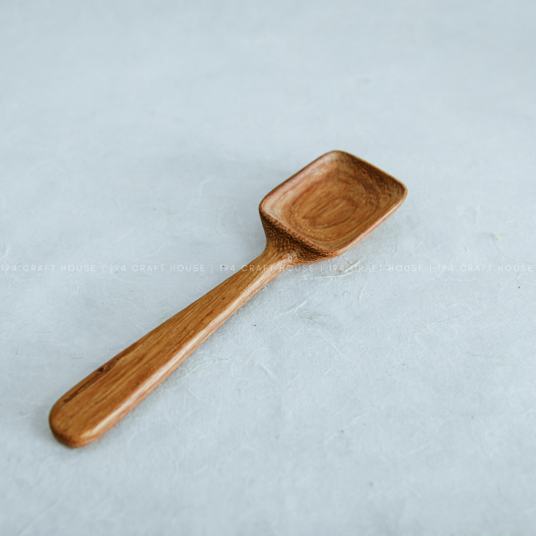 Hand-Carved Wooden Sugar Scoops - Measuring Spoon