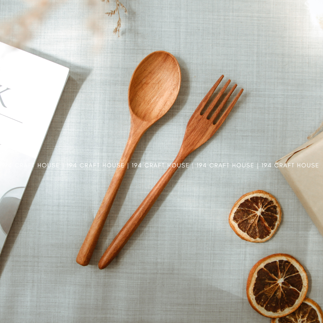 Handcrafted Handle Wooden Fork - Kitchen Utensils