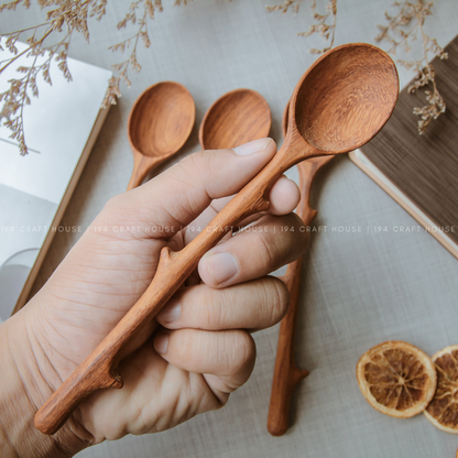 Handcrafted Branch Handle Wooden Serving Spoon