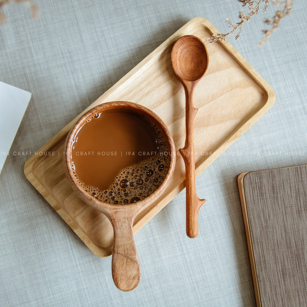 Handcrafted Branch Handle Wooden Serving Spoon