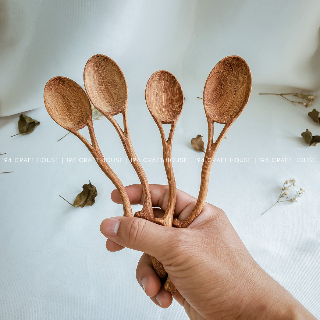 Handcrafted Branch Tree Wooden Spoon - Kitchen Utensils