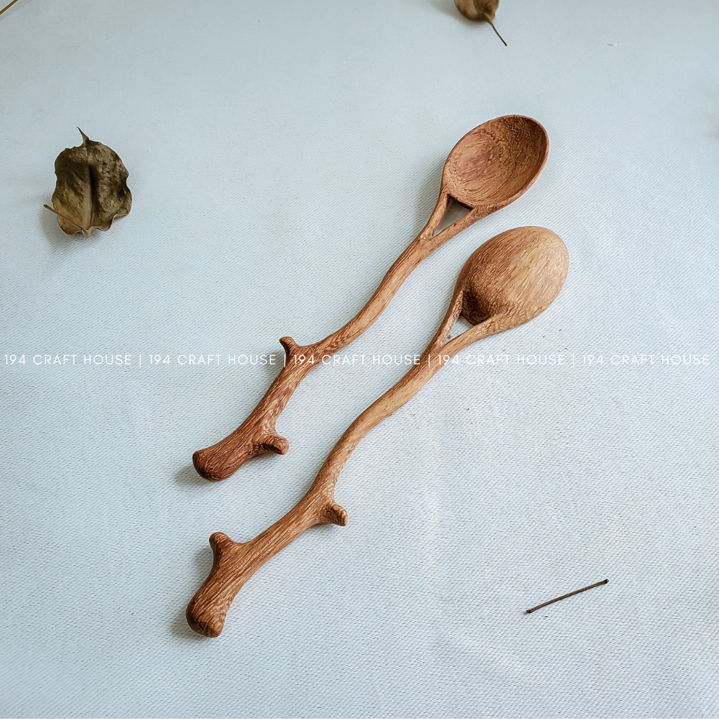 Handcrafted Branch Tree Wooden Spoon - Kitchen Utensils