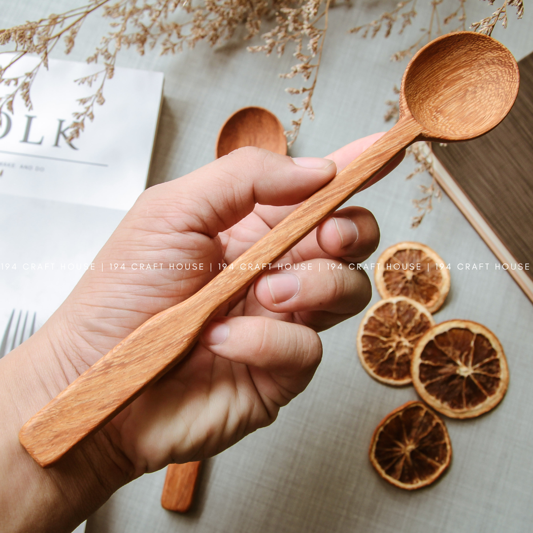 Long Handle Wooden Spoon - Kitchen Serving Utensils