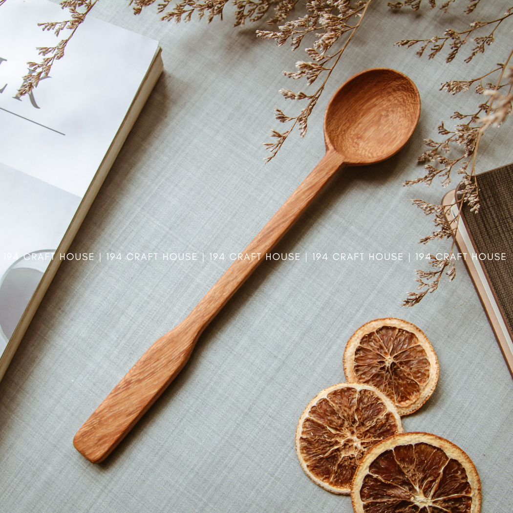 Long Handle Wooden Spoon - Kitchen Serving Utensils