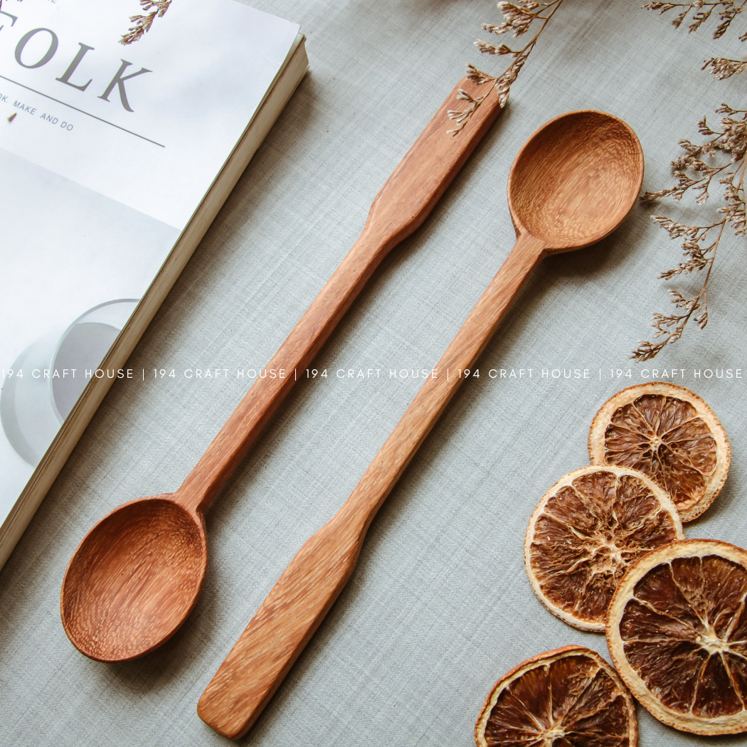 Long Handle Wooden Spoon - Kitchen Serving Utensils