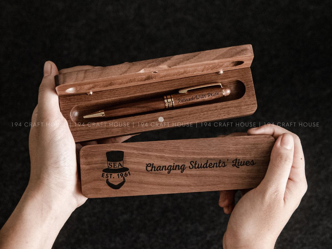 Jostens: Wooden Pen Set for Teacher Retirement Gifts