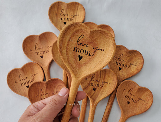 Personalized Heart Spoon Gift for Mom