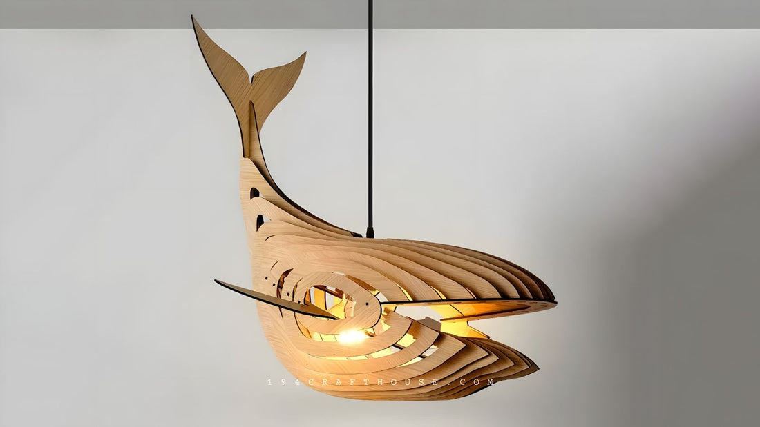 Install a Wood Whale Pendat Light