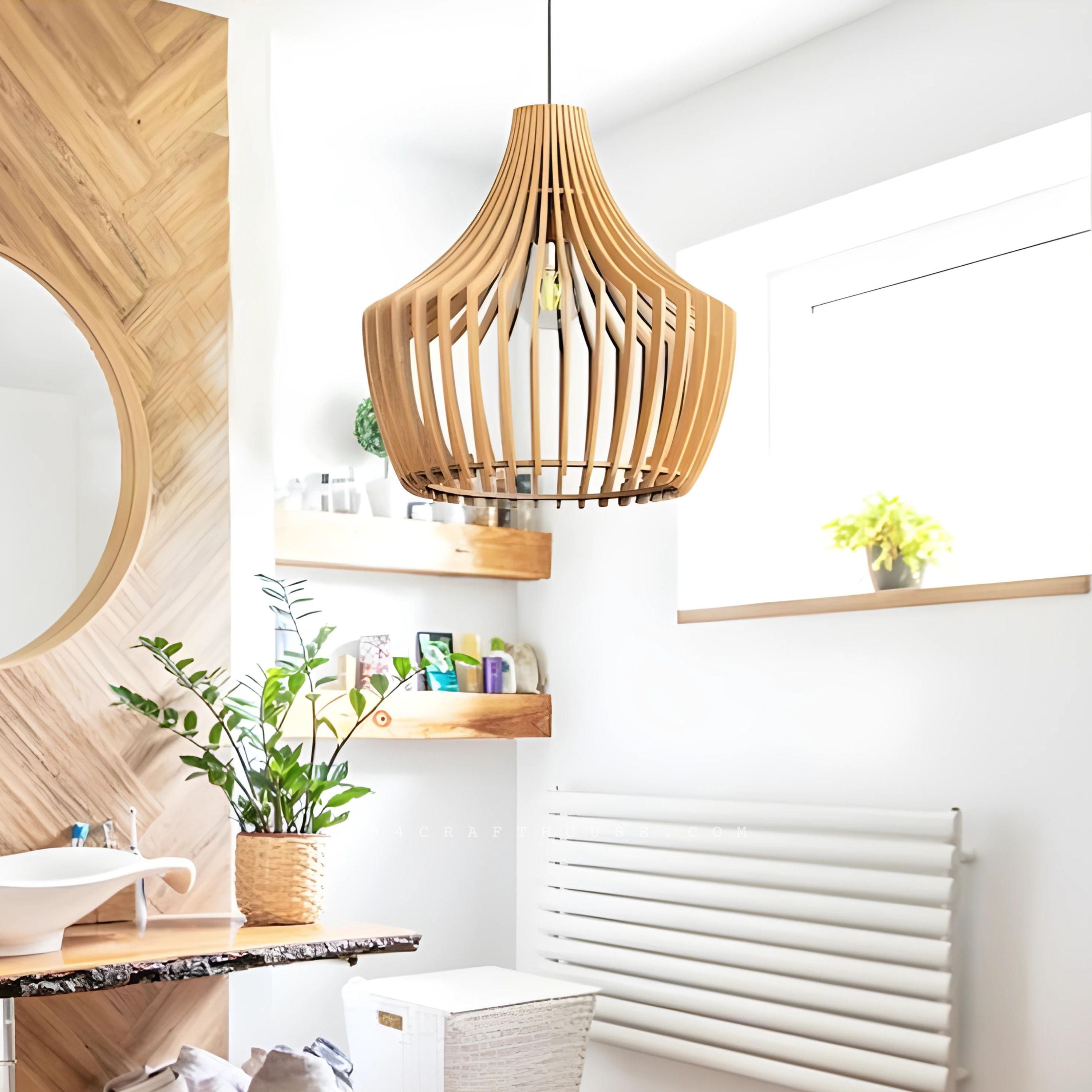 Scandinavian Light | Wooden Pendant Light | Modern Chandelier | Mid Century Wood cheapest Light | Farmhouse Light Fixture | Wooden Hanging Light |