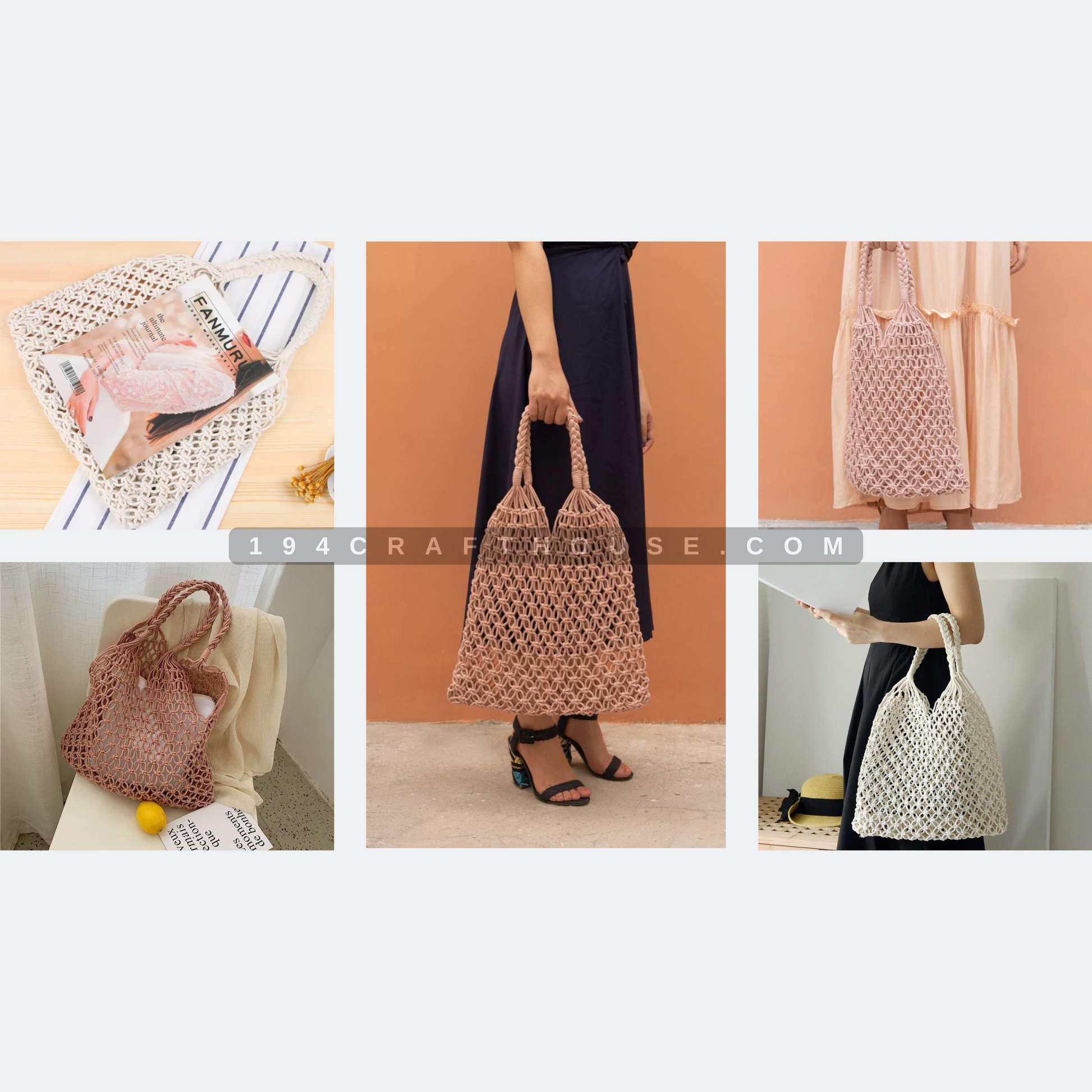 Grab your TOTE BAG today … 💼 . Really love these “thela bags” with a pop  of Macrame on it 🤍🤍🤍🤍🤍🤍🤍🤍🤍 . DIMENSIONS: width and lengt