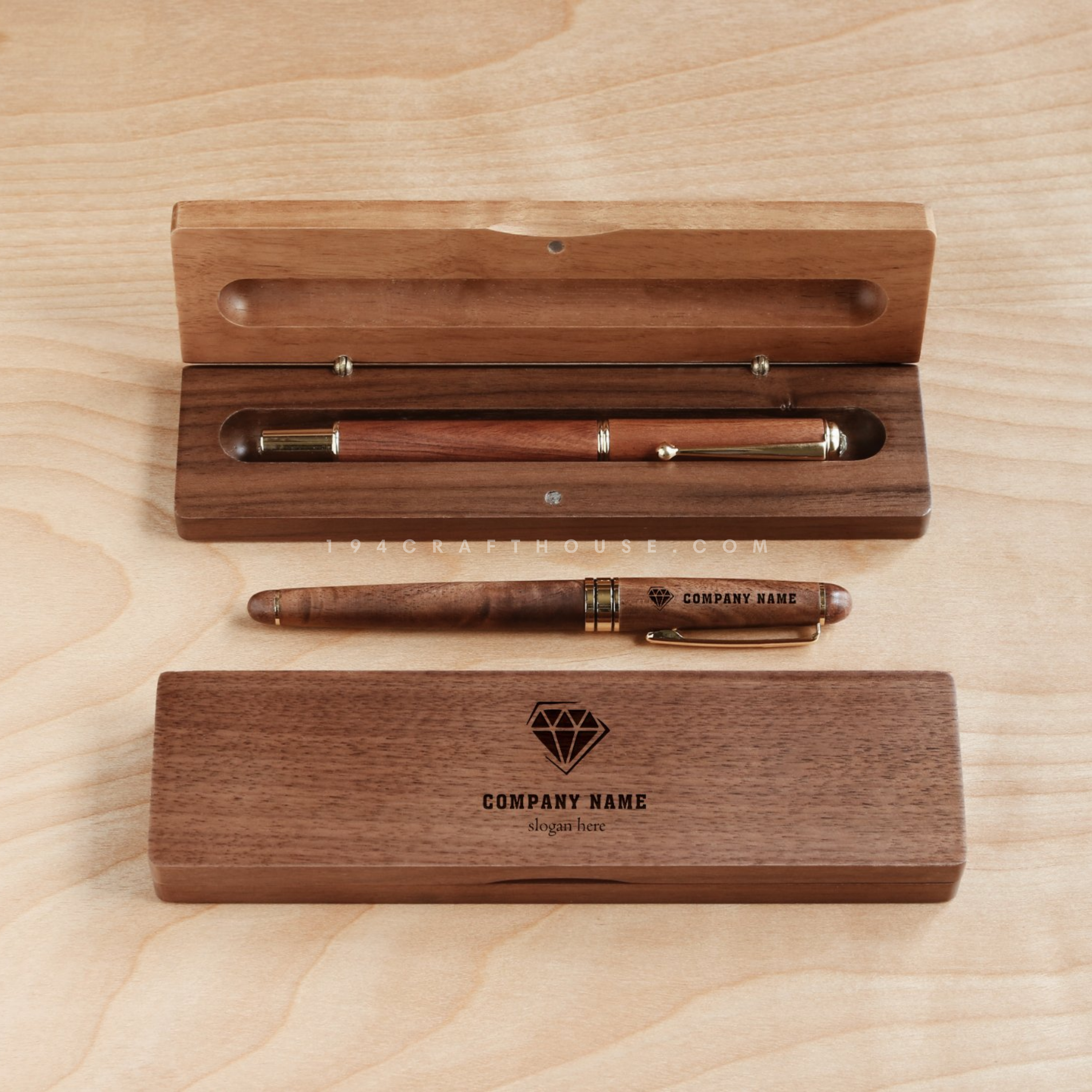 Multi Purpose Pen Gift Box - Rosewood | ExoticBlanks