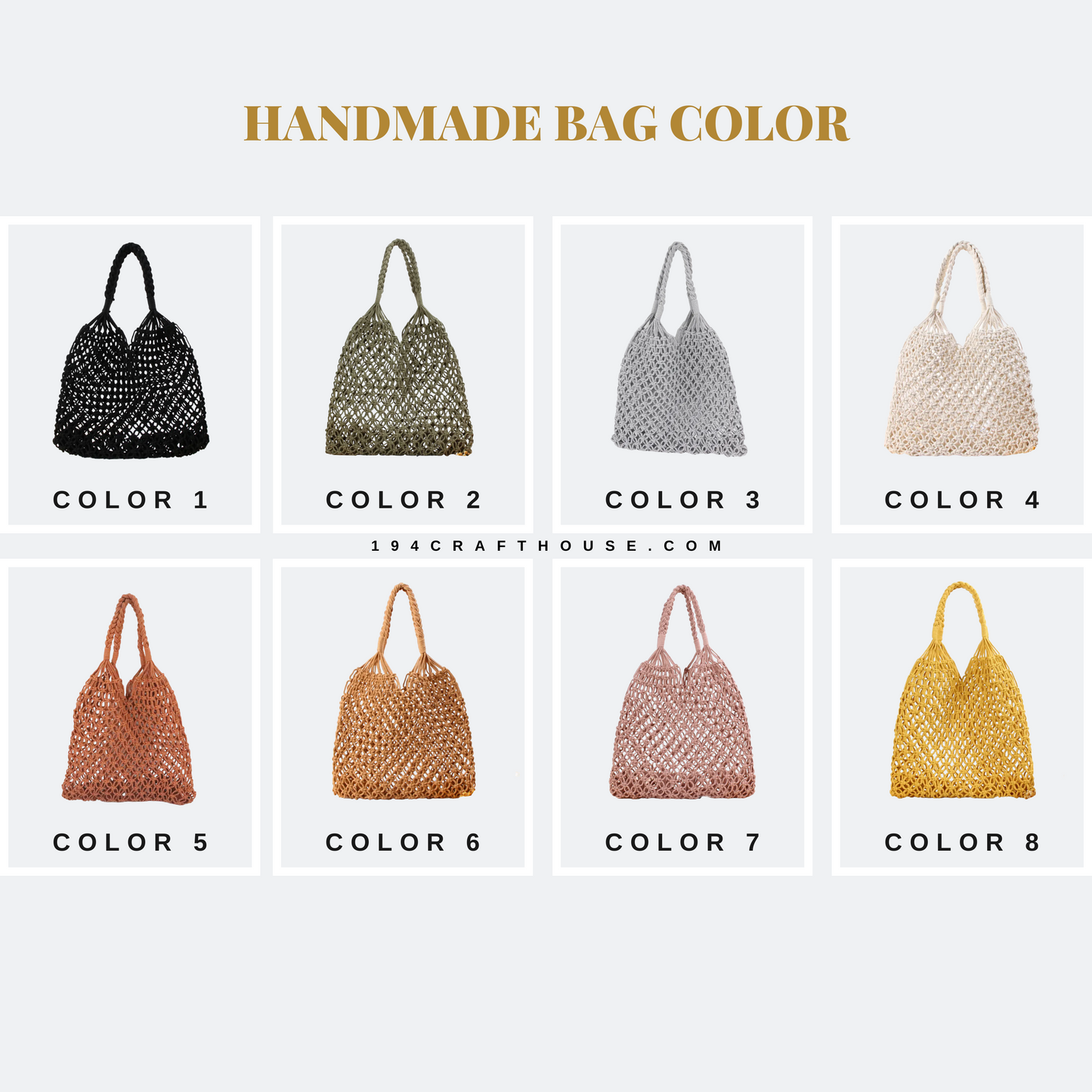 Handmade Green Color Macrame Tote Bag, Reusable Grocery Bag