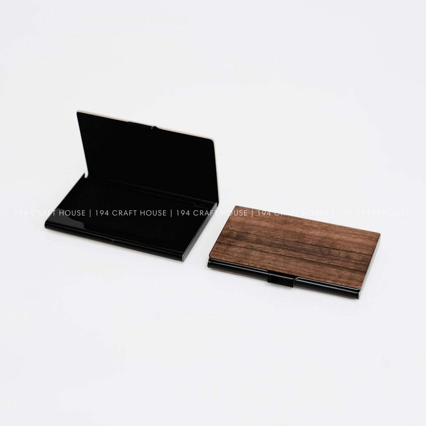 Custom Walnut Business Card Case & Holder: Personalized Office Gifts for Professional & Corporate Gifts