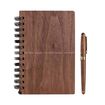 Custom Wooden Pen and Notebook Set Gift for Corporate