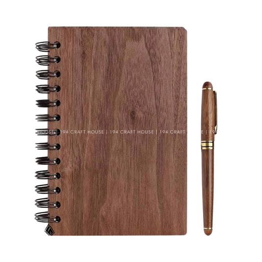 Custom Wooden Pen and Notebook Set Gift for Corporate