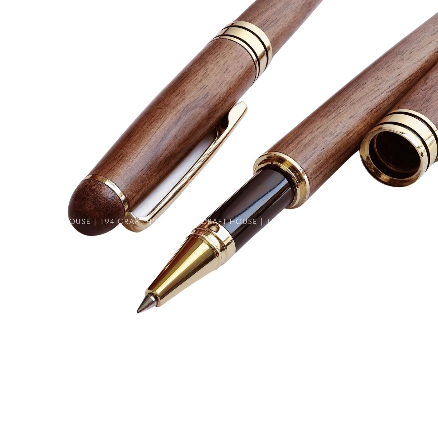 Walnut Wooden Gel Pen - Personalized Engraved